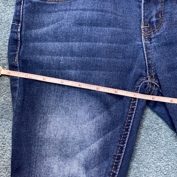 ‼️SOLD Wax Jean Butt I Love You Dark Blue Denim High Waisted Skinny Jeans Size 3 - Picture 11 of 12